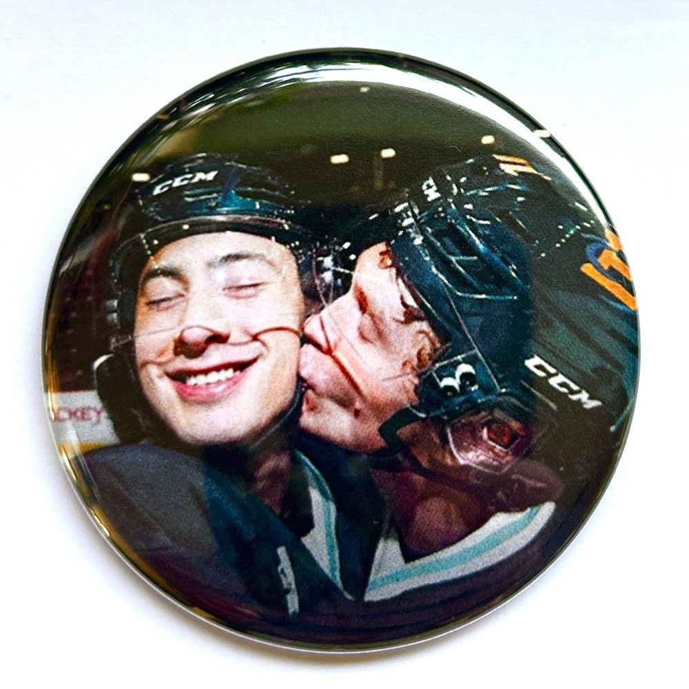 Heated Rivalry Set of Three 2.25” Pinback Buttons - Picture 3 of 5